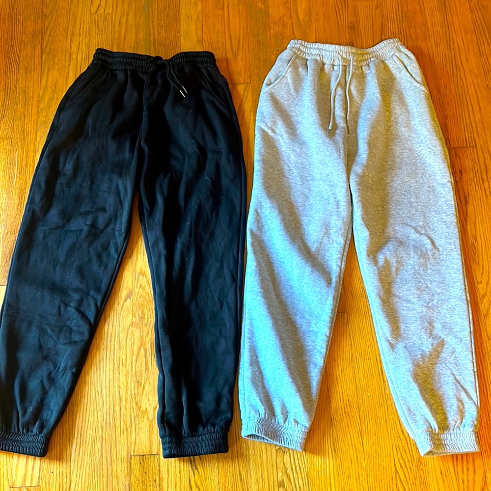 Grey and Black Sweatpants
